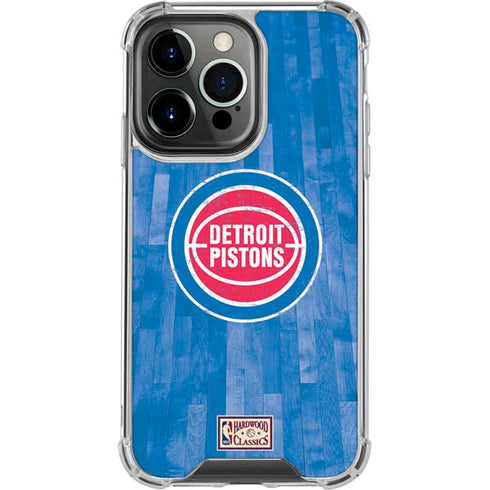 NBA Detroit Pistons Hardwood Classics iPhone 15 Pro Clear Case